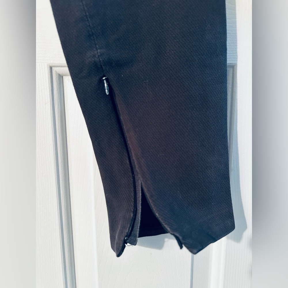 LORO PIANA 46 Made Italy Old Money Luxury Gray Riding Pant Ankle Zips French Fly - Picture 8 of 16